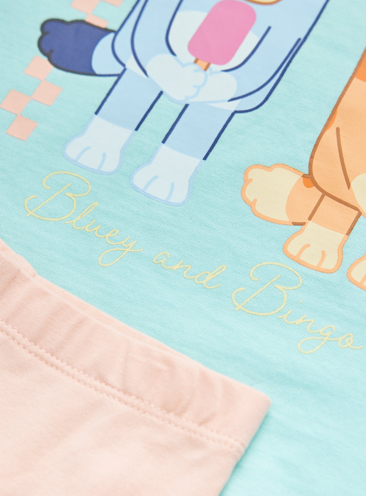 Blue Bluey Graphic T-Shirt & Cycle Shorts Set 3-4 years - Image 2 thumbnail